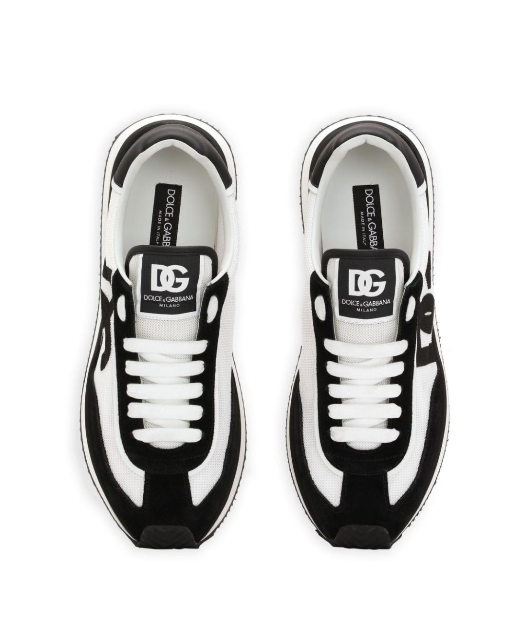 DOLCE&GABBANA Черные низкие кроссовки / кеды, фото 6