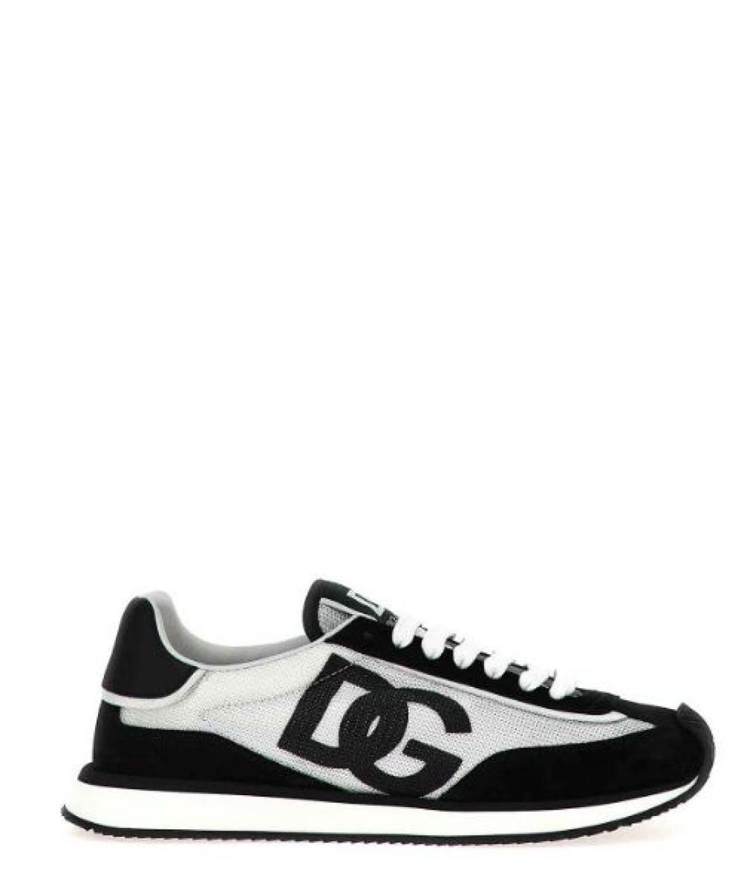 DOLCE&GABBANA Черные низкие кроссовки / кеды, фото 1