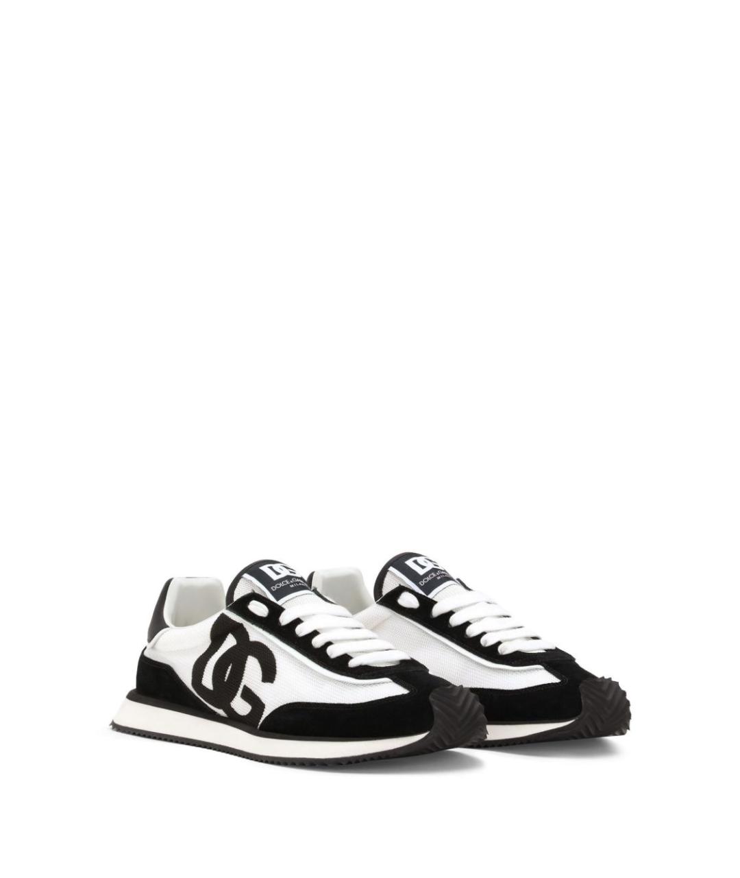 DOLCE&GABBANA Черные низкие кроссовки / кеды, фото 4
