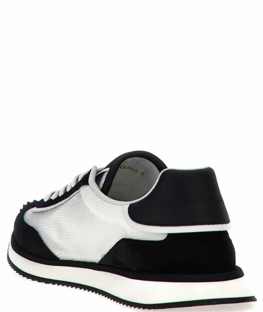 DOLCE&GABBANA Черные низкие кроссовки / кеды, фото 2