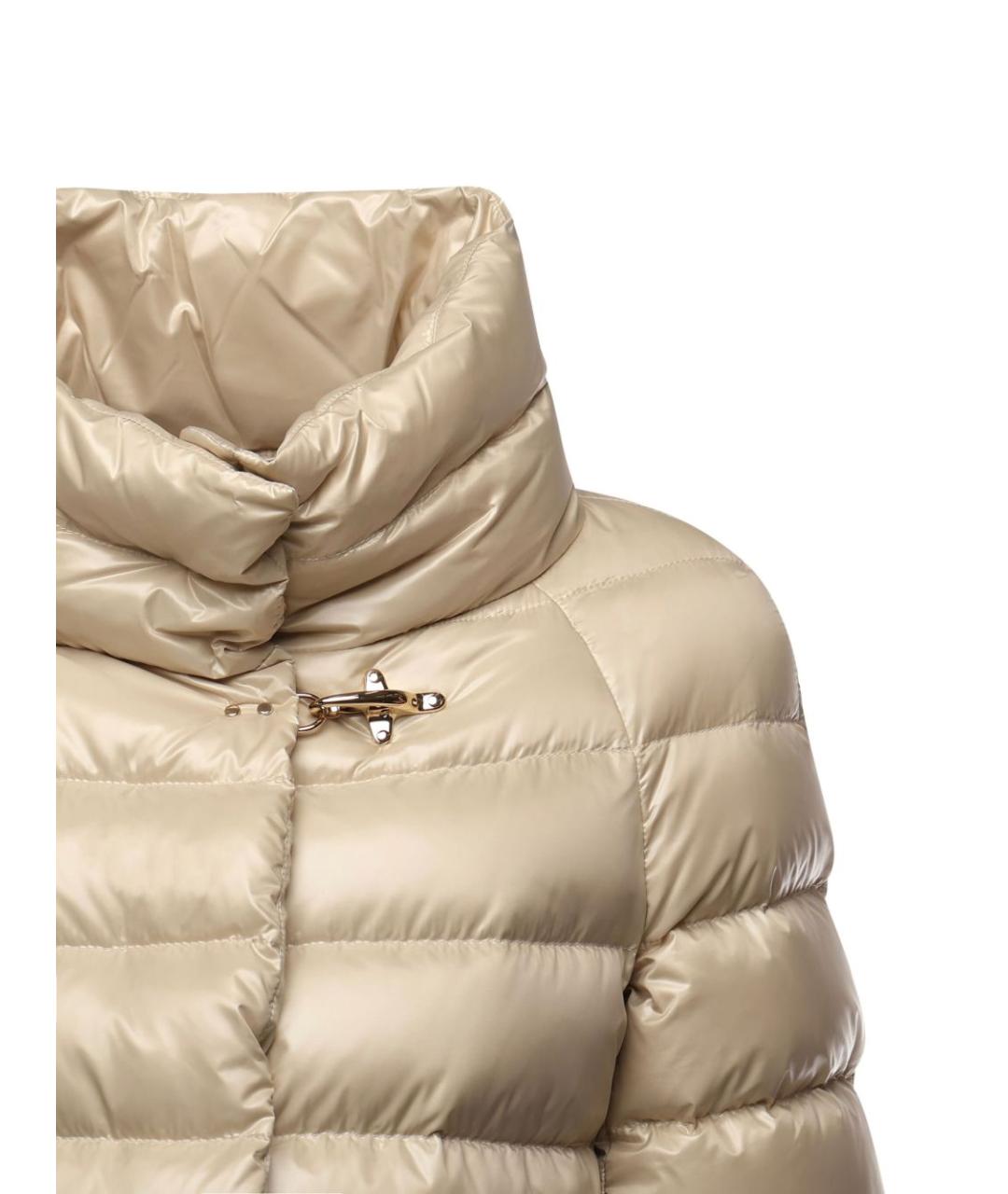 FAY Бежевый полиамидовый пуховик, фото 3