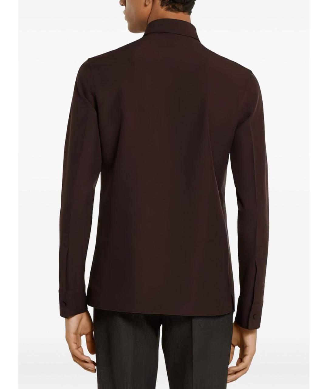 GUCCI Коричневая классическая рубашка, фото 4