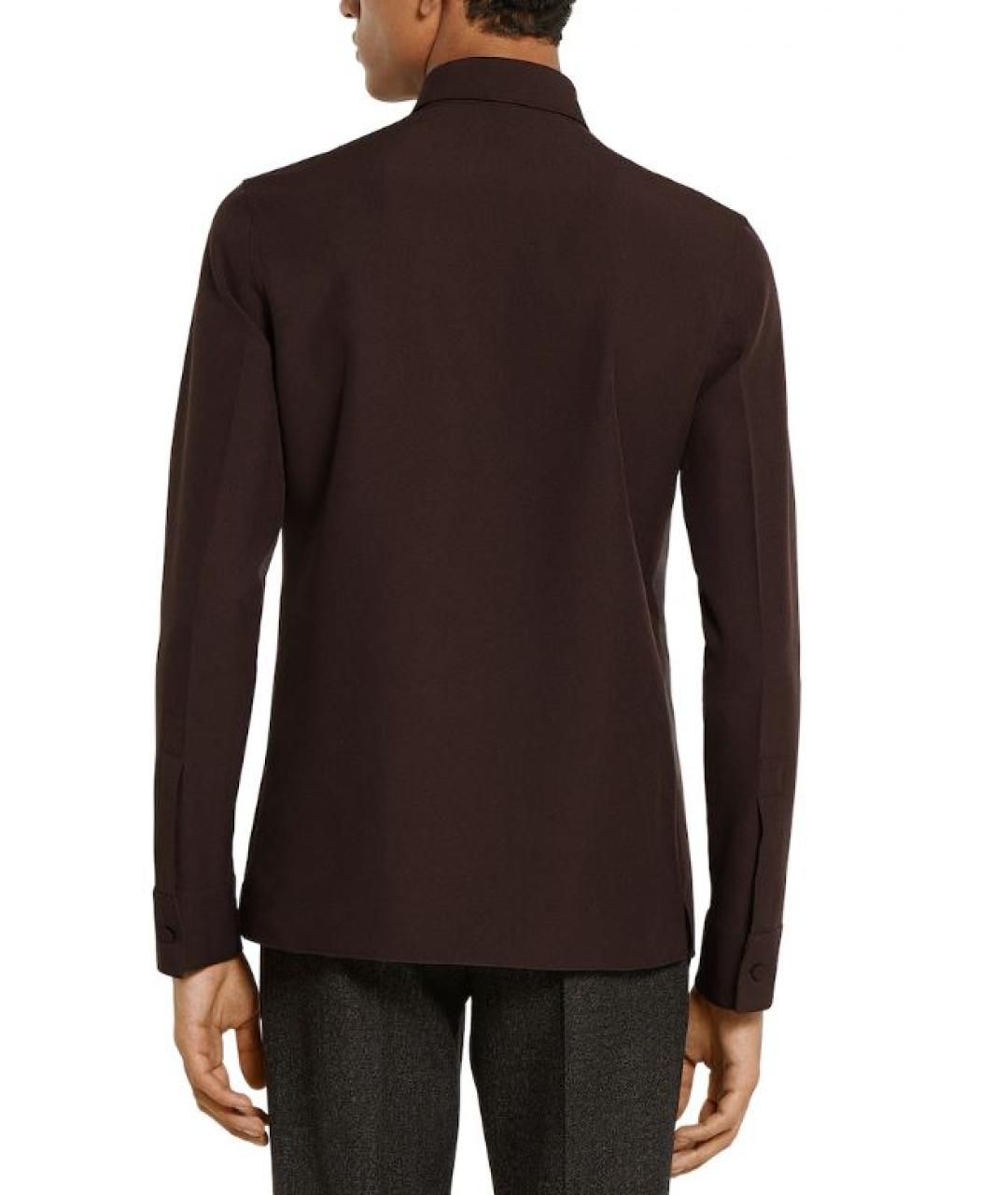 GUCCI Коричневая классическая рубашка, фото 2