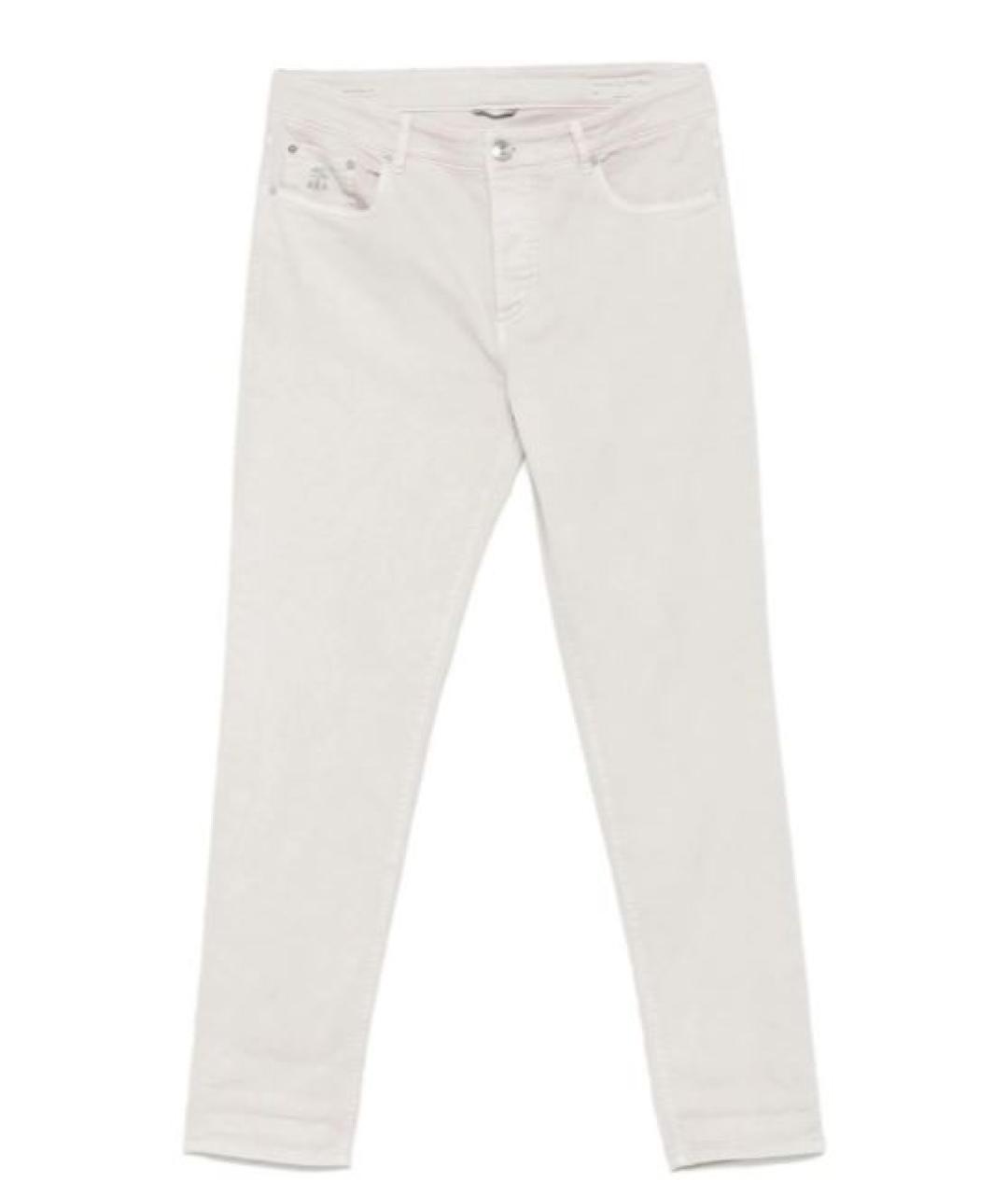 BRUNELLO CUCINELLI Белые повседневные брюки, фото 1