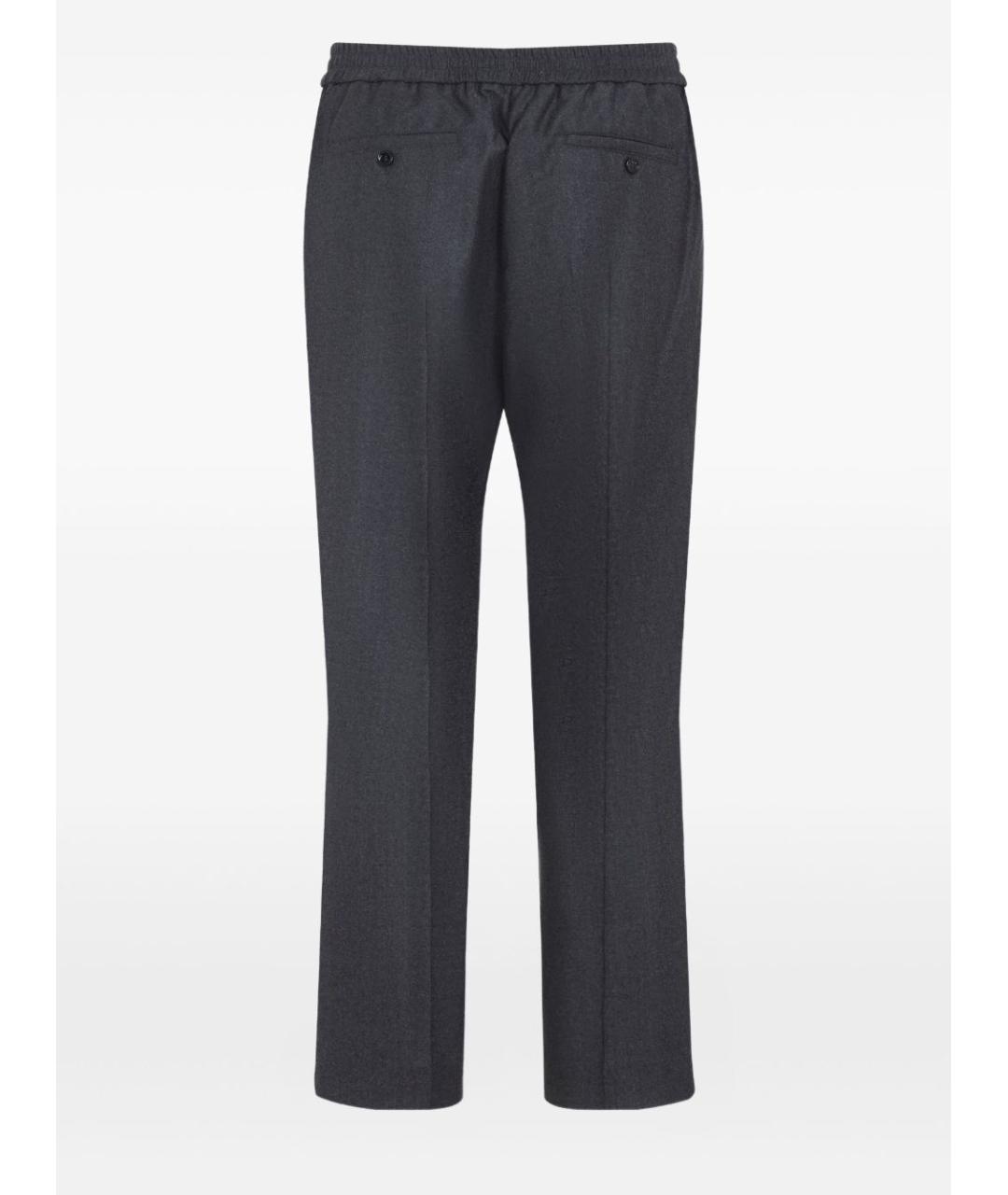 Ami Paris Антрацитовые повседневные брюки, фото 2