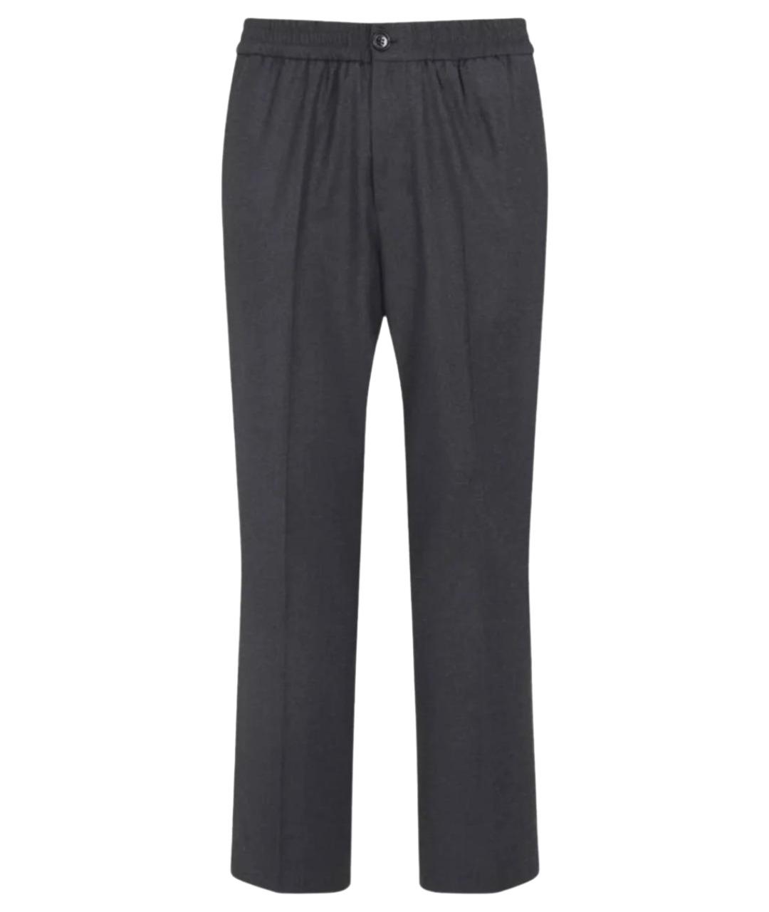 Ami Paris Антрацитовые повседневные брюки, фото 1