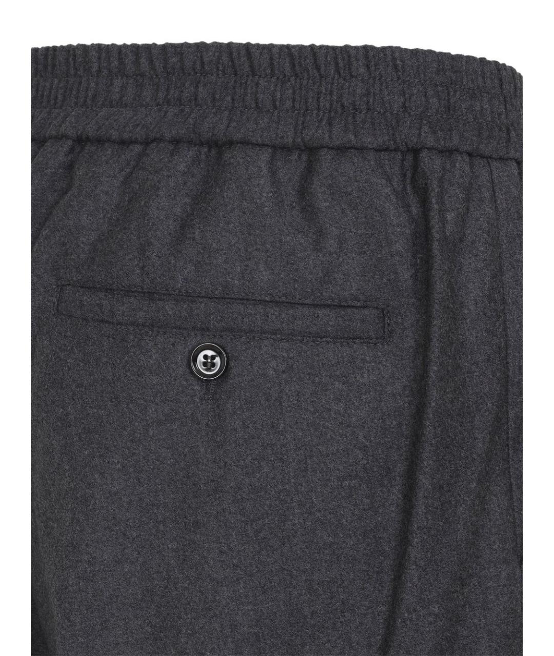 Ami Paris Антрацитовые повседневные брюки, фото 4