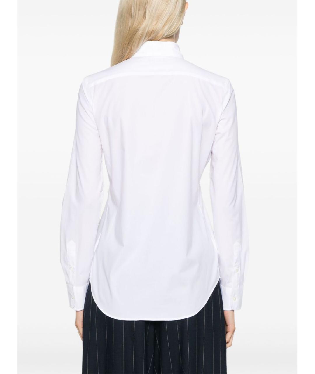 RALPH LAUREN Белая хлопковая рубашка, фото 3
