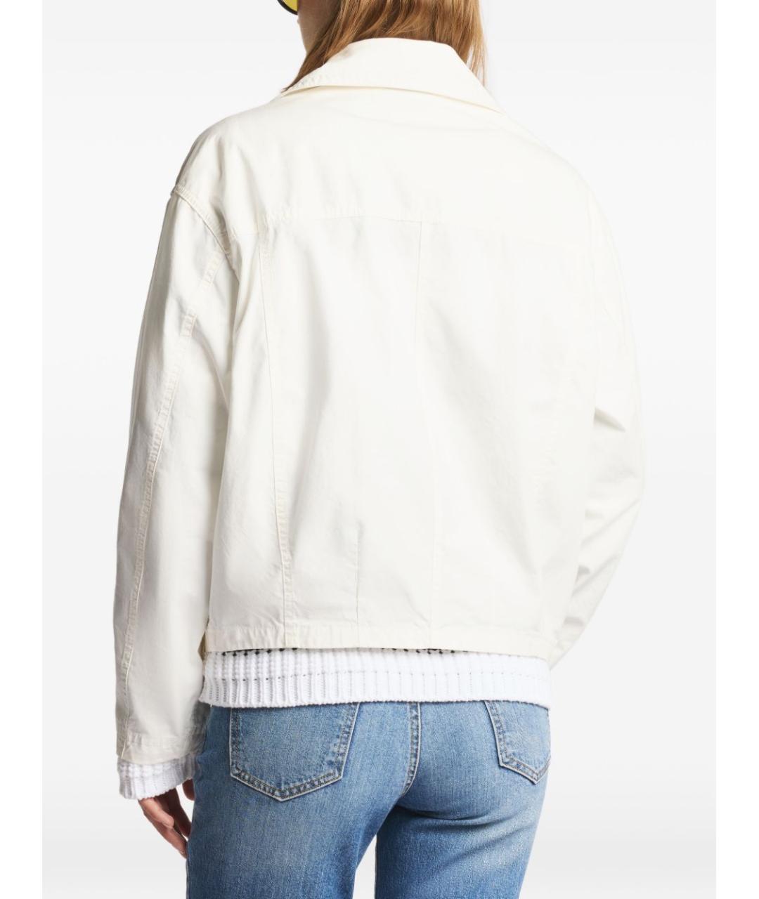 FAY Белая хлопковая куртка, фото 2