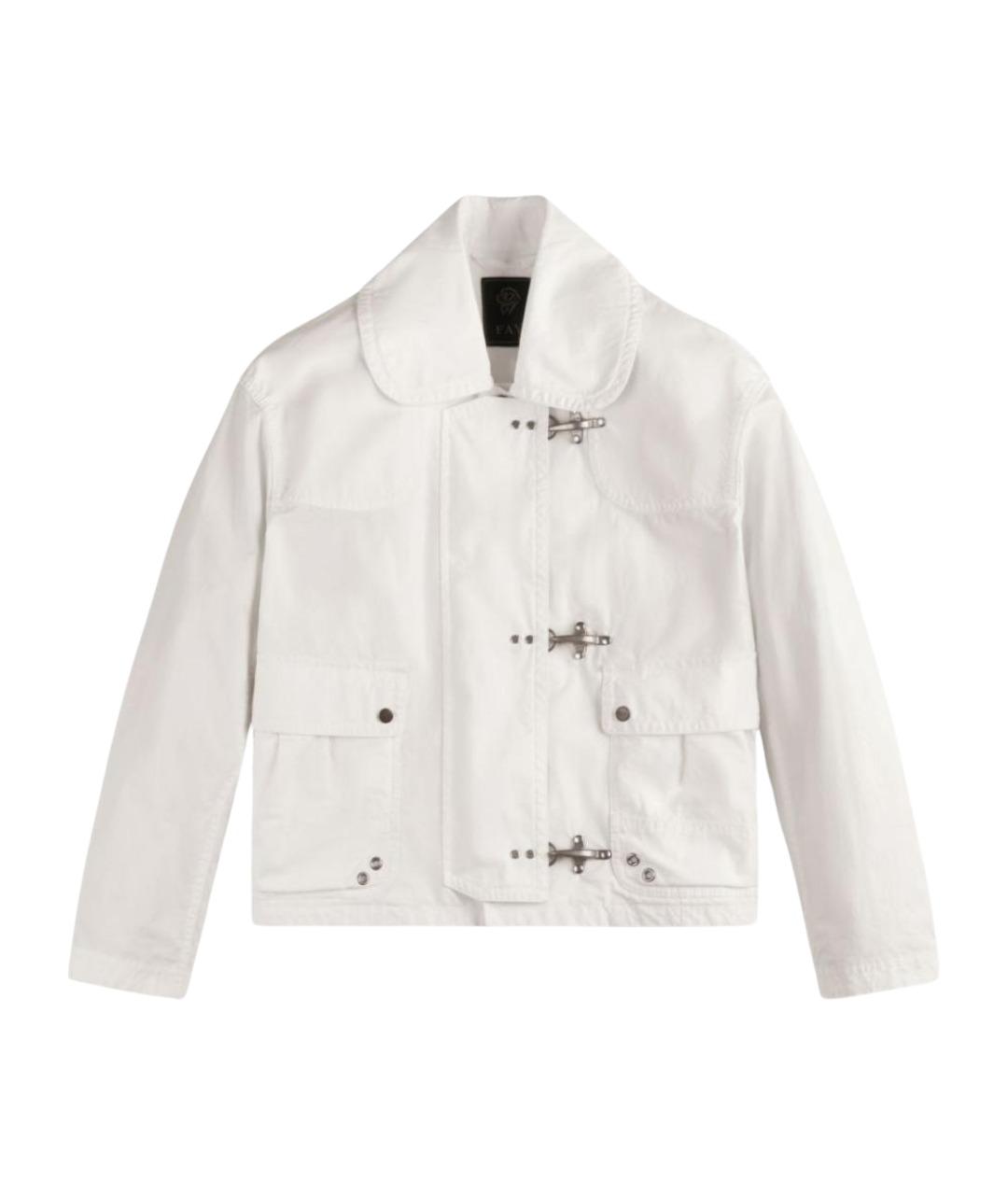 FAY Белая хлопковая куртка, фото 1