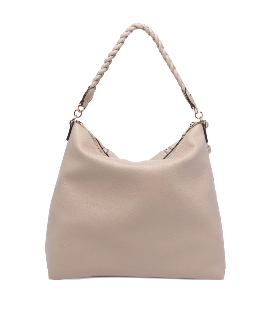 LIU JO Бежевая сумка с короткими ручками из искусственной кожи, фото 4