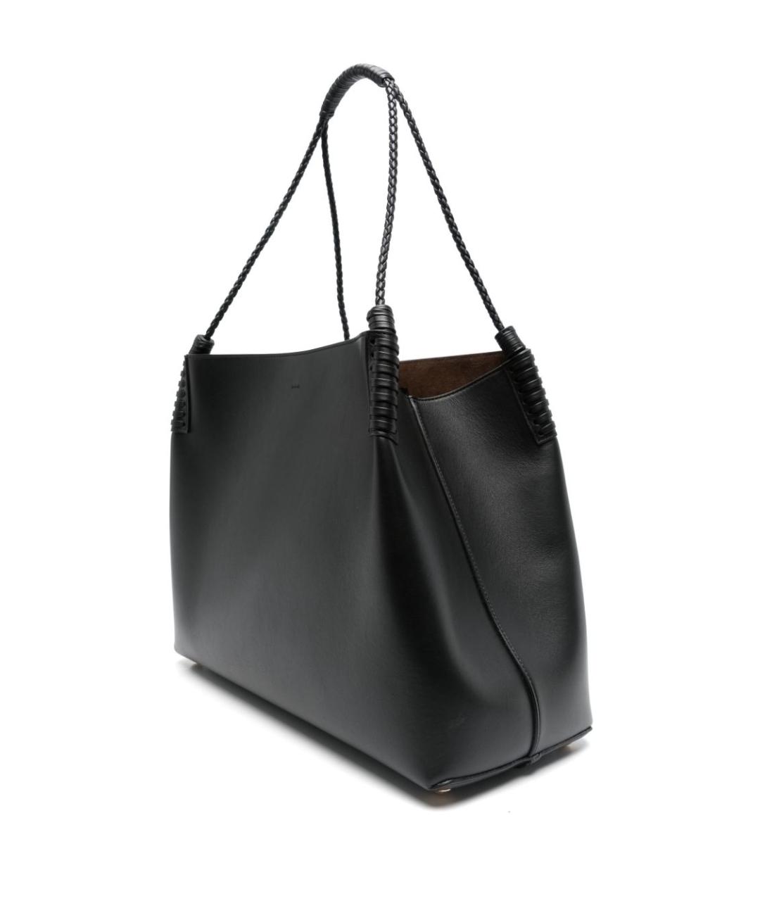 ETRO Черная кожаная сумка тоут, фото 6