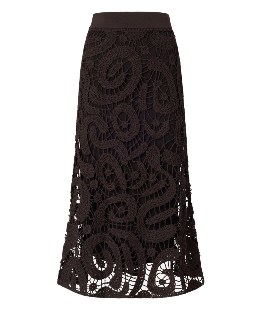 PINKO Коричневая юбка миди, фото 1