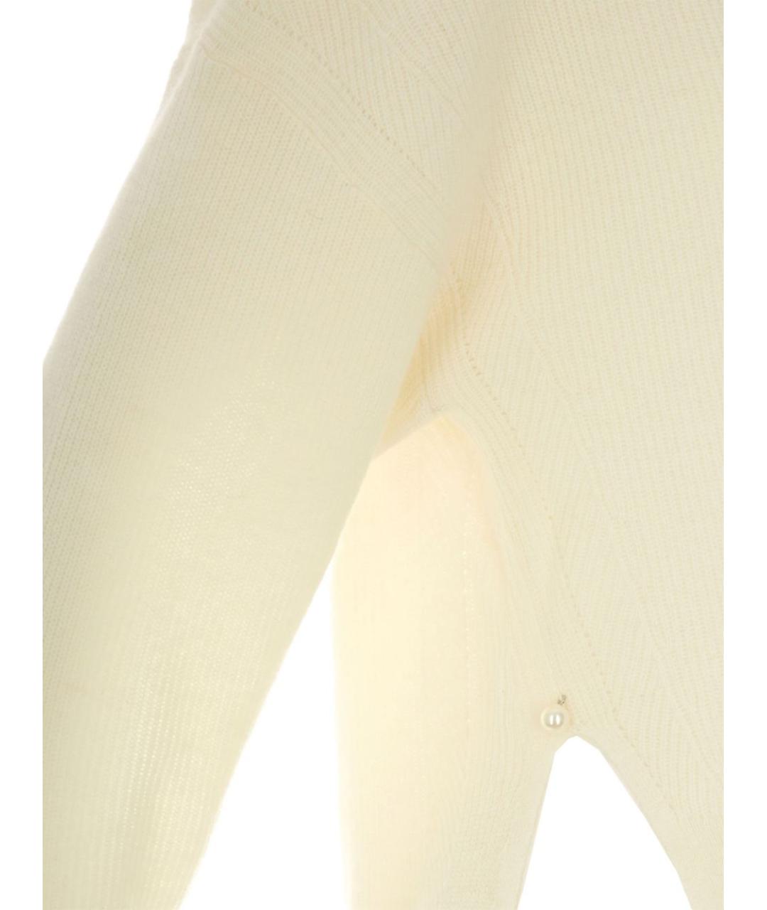 LIU JO Белый шерстяной джемпер / свитер, фото 3