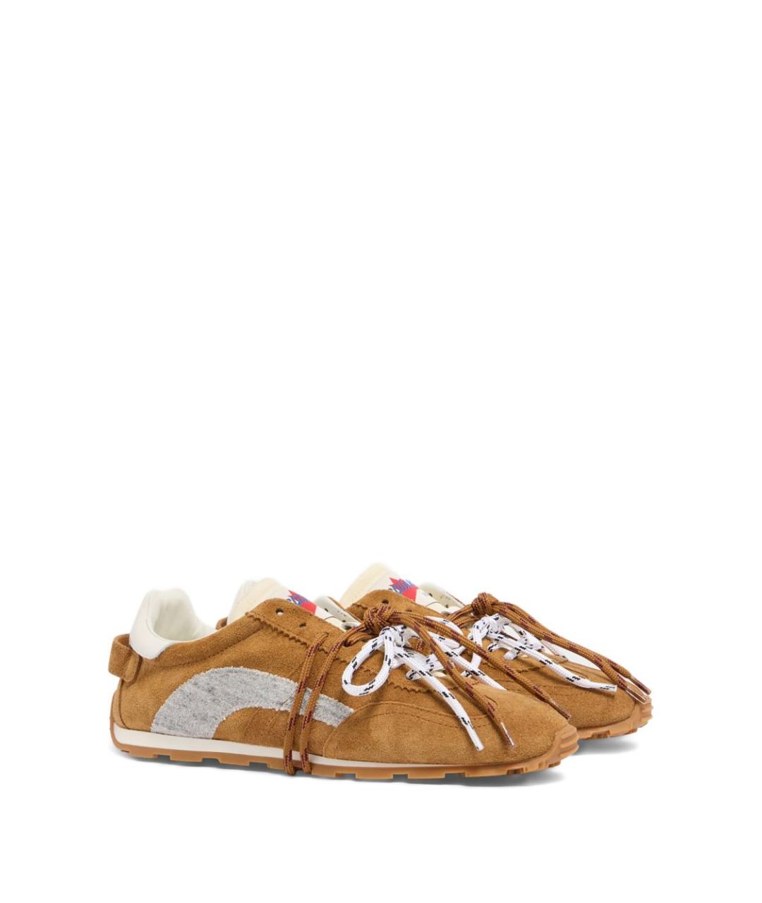 DSQUARED2 Бежевые низкие кроссовки / кеды, фото 3