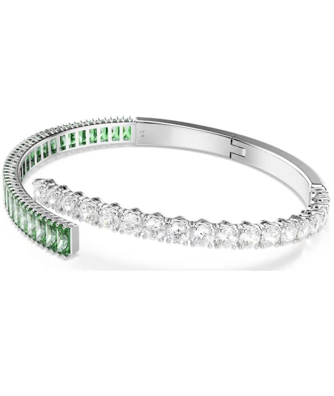 SWAROVSKI Зеленый металлический браслет, фото 2