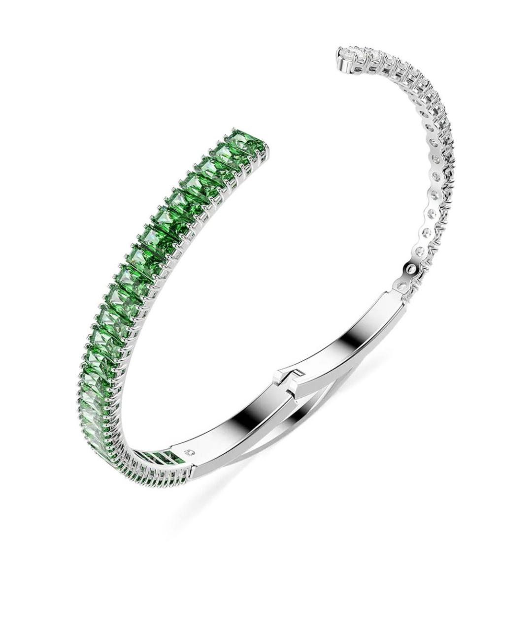 SWAROVSKI Зеленый металлический браслет, фото 7