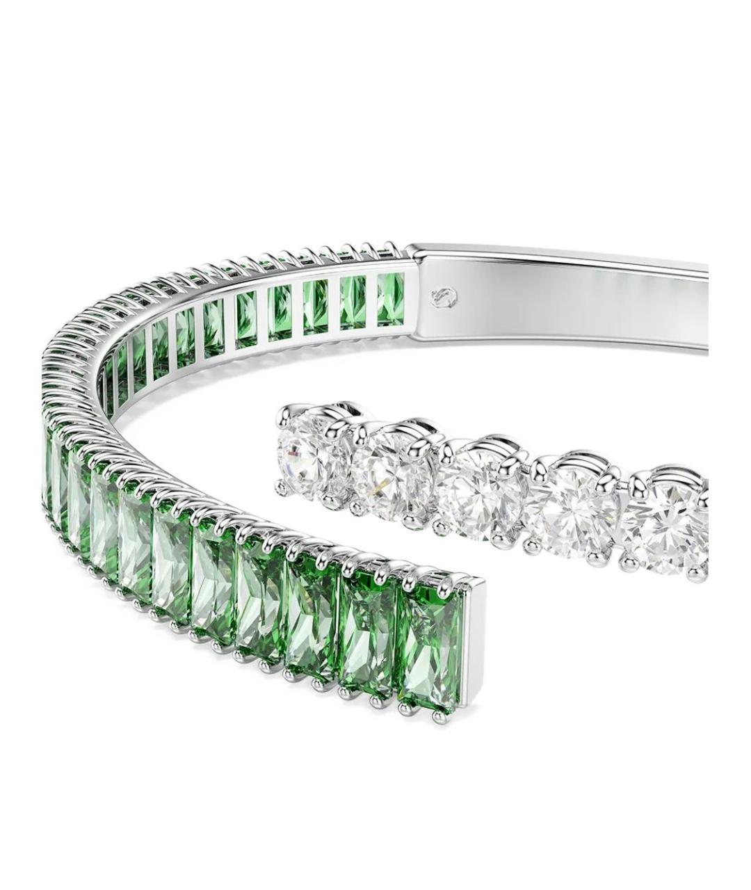 SWAROVSKI Зеленый металлический браслет, фото 3