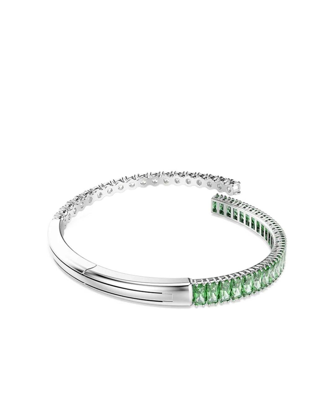SWAROVSKI Зеленый металлический браслет, фото 6