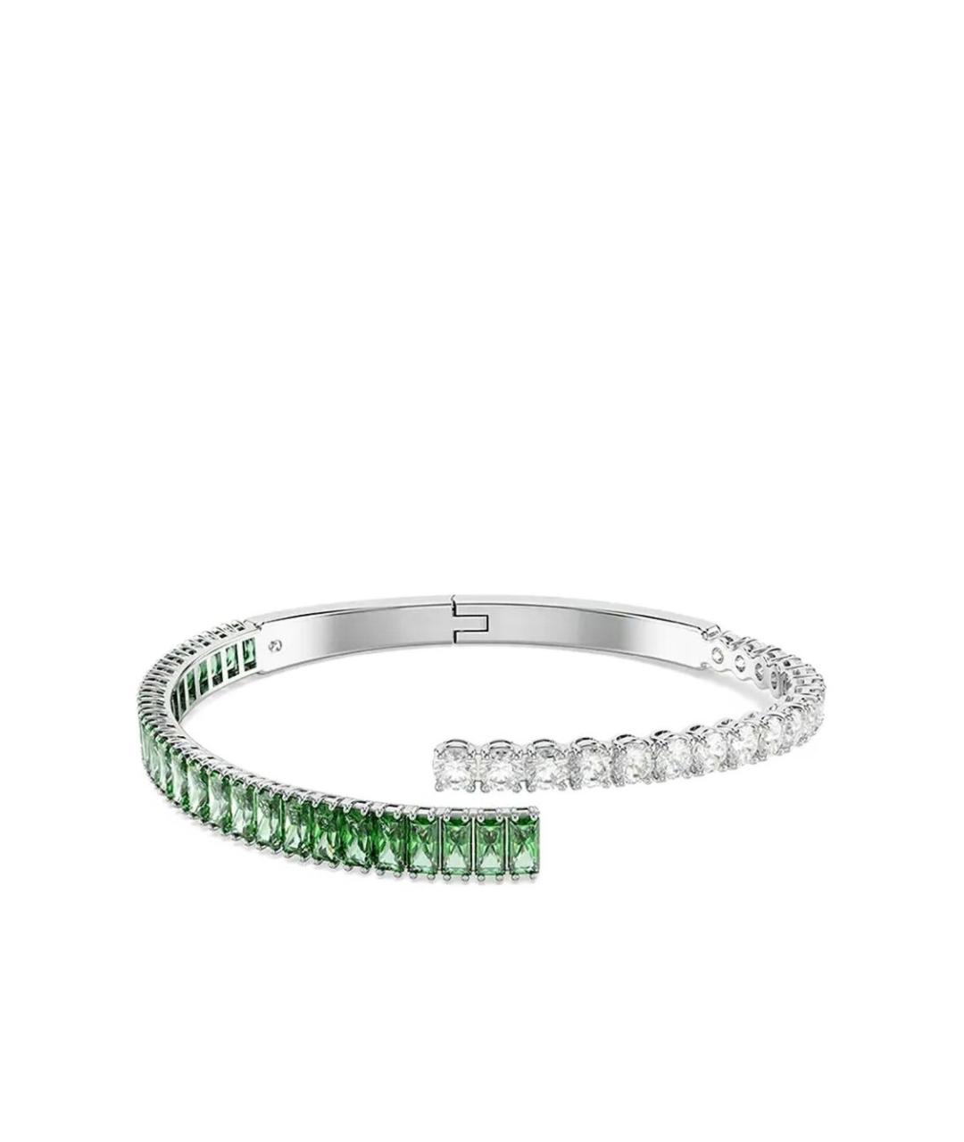 SWAROVSKI Зеленый металлический браслет, фото 4