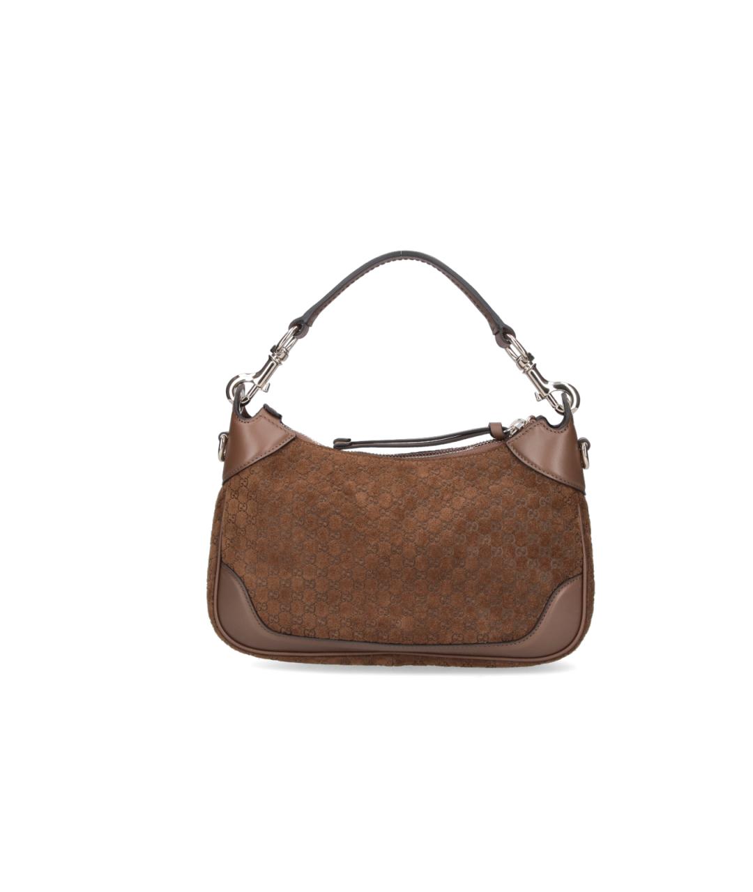 GUCCI Коричневая кожаная сумка тоут, фото 3