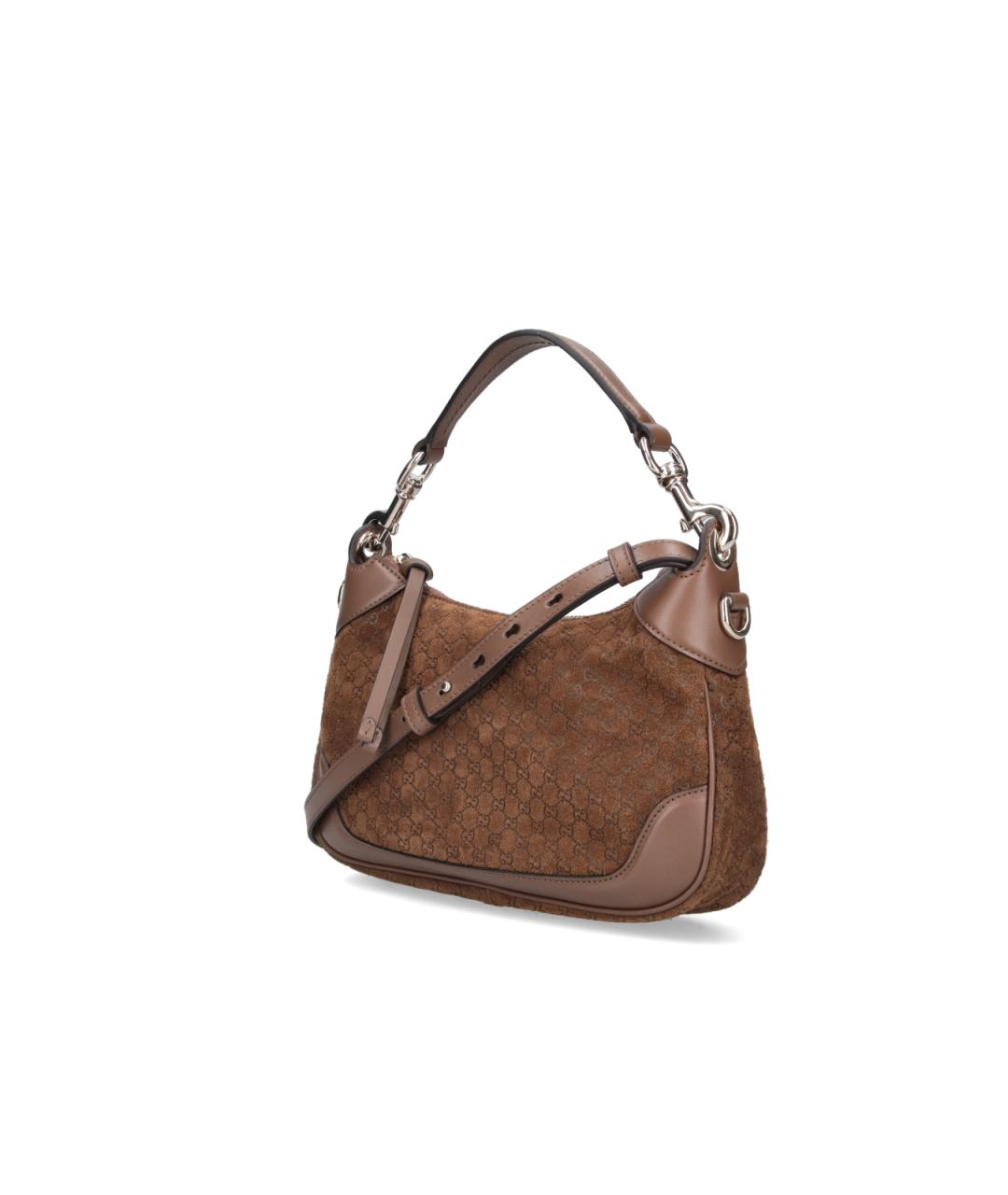 GUCCI Коричневая кожаная сумка тоут, фото 2