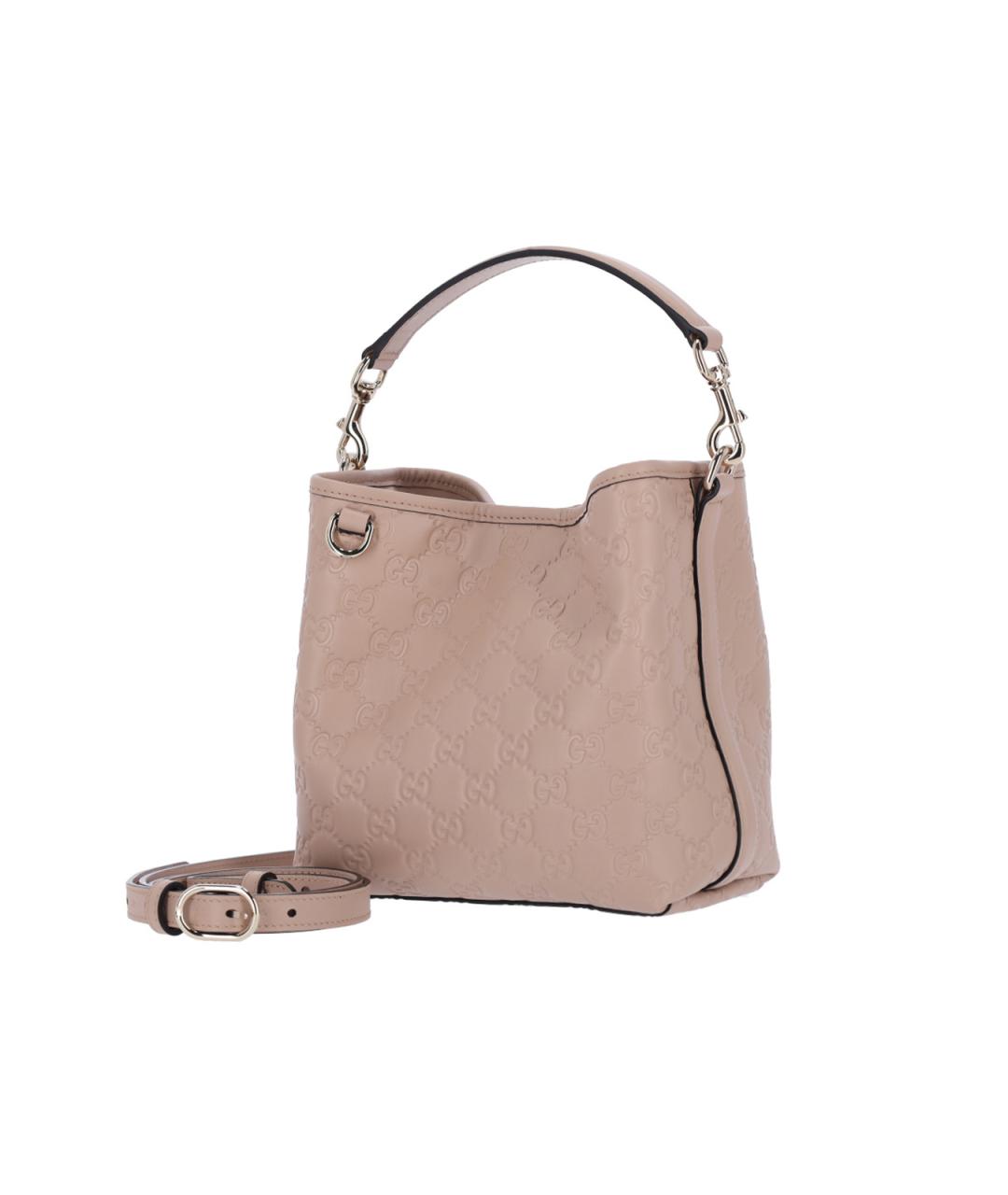 GUCCI Розовая кожаная сумка через плечо, фото 2