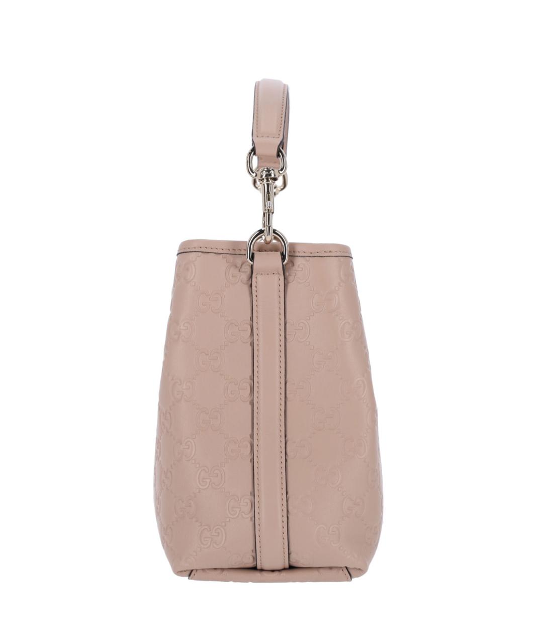 GUCCI Розовая кожаная сумка через плечо, фото 5