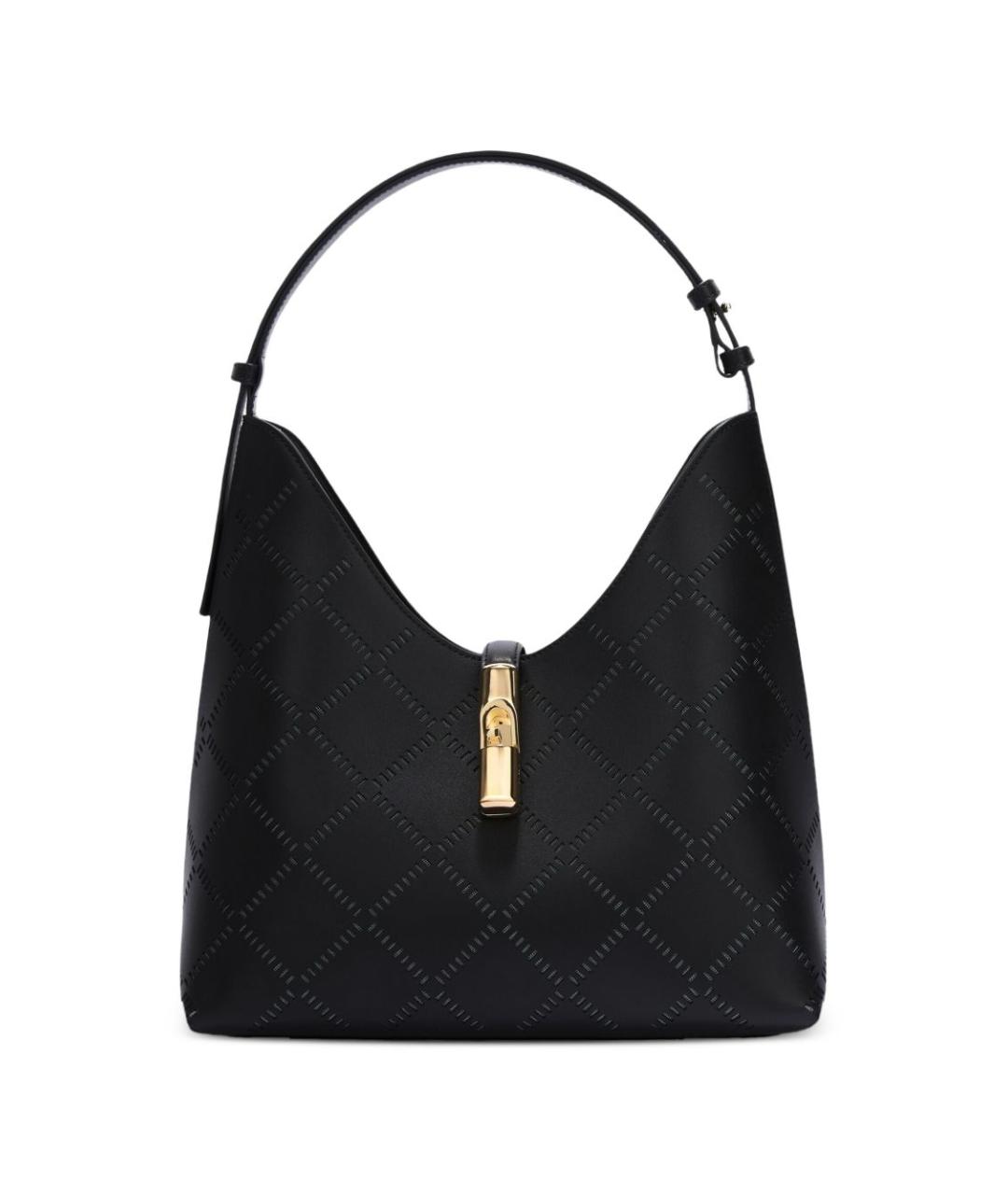 FURLA Черная кожаная сумка тоут, фото 1