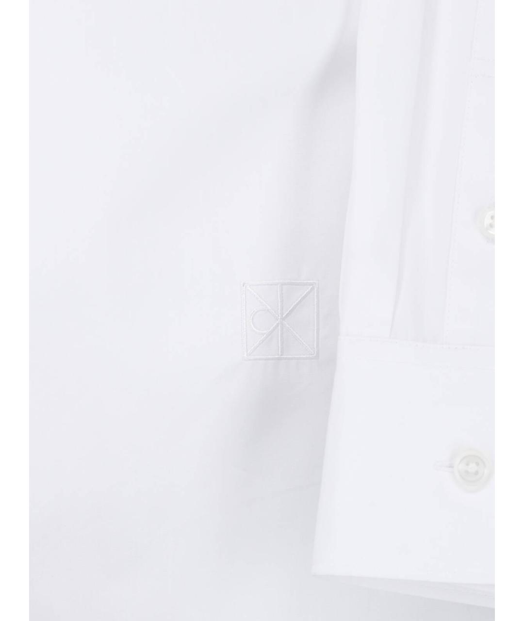 CALVIN KLEIN Белая хлопковая рубашка, фото 3