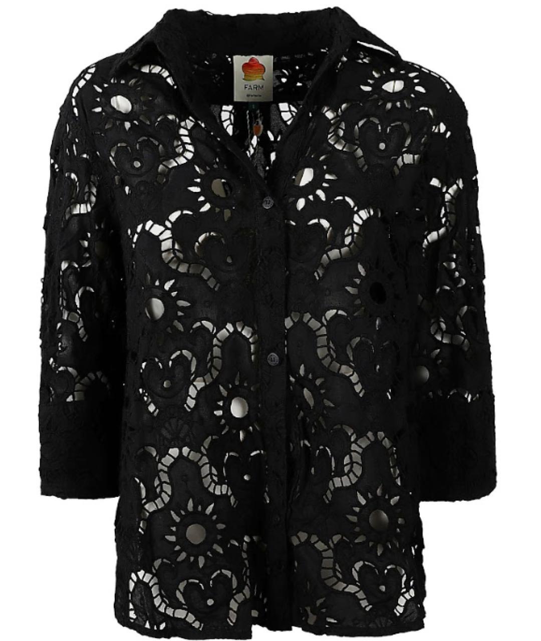 FARM RIO Черная хлопковая рубашка, фото 1