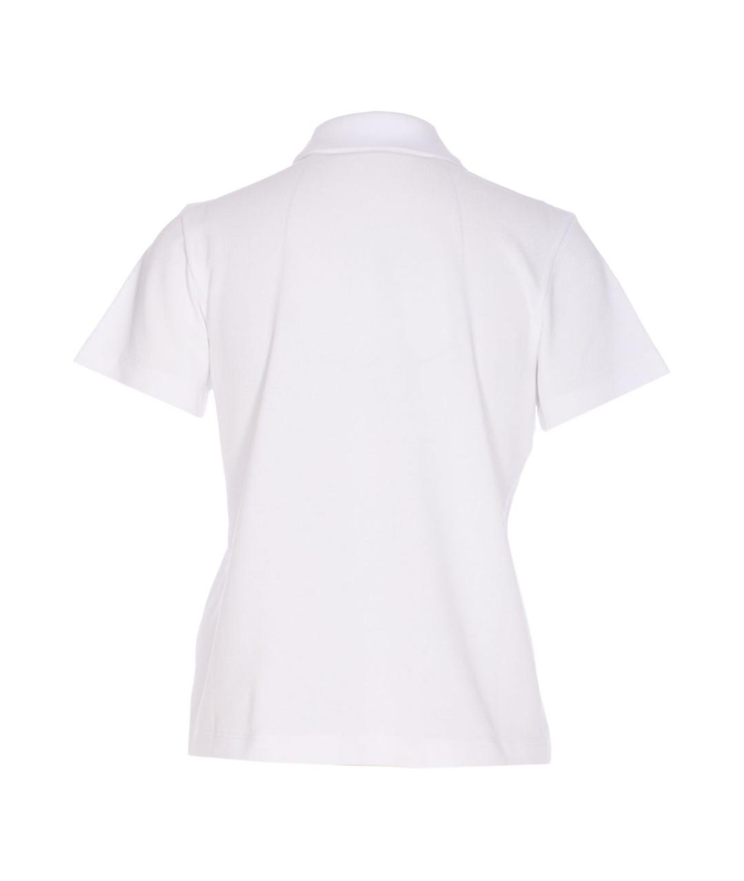 MONCLER Белая хлопковая футболка, фото 4