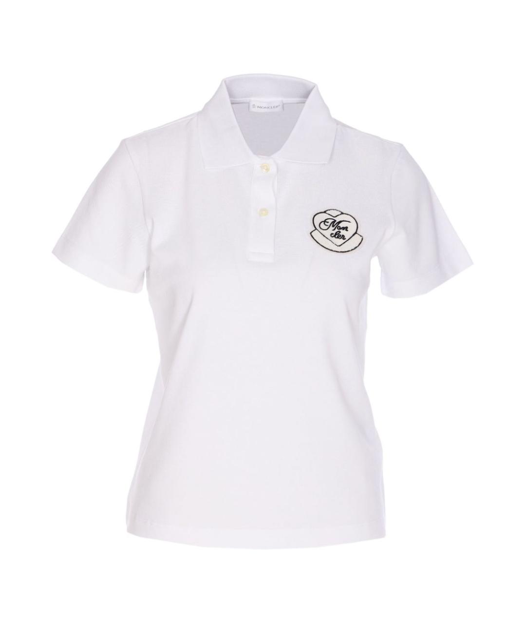 MONCLER Белая хлопковая футболка, фото 1