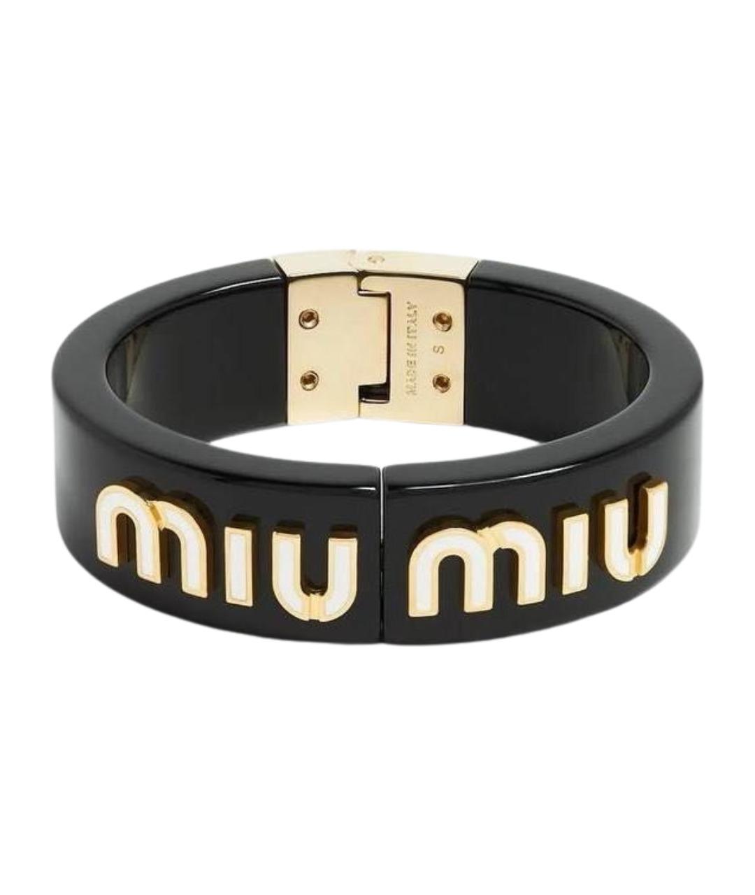 MIU MIU Черный браслет, фото 1