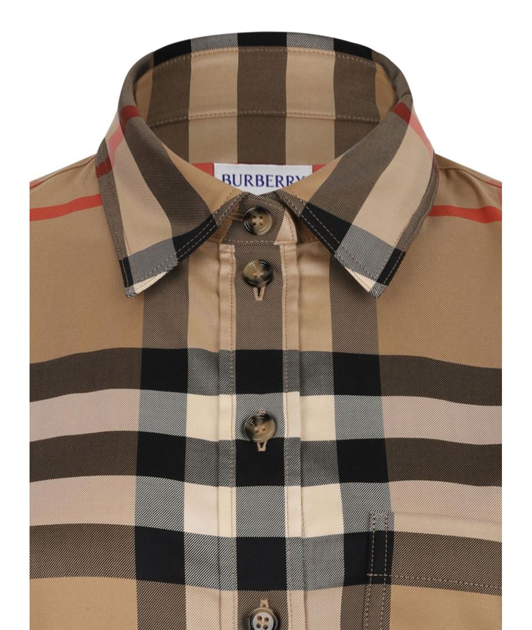 BURBERRY Бежевая рубашка, фото 3