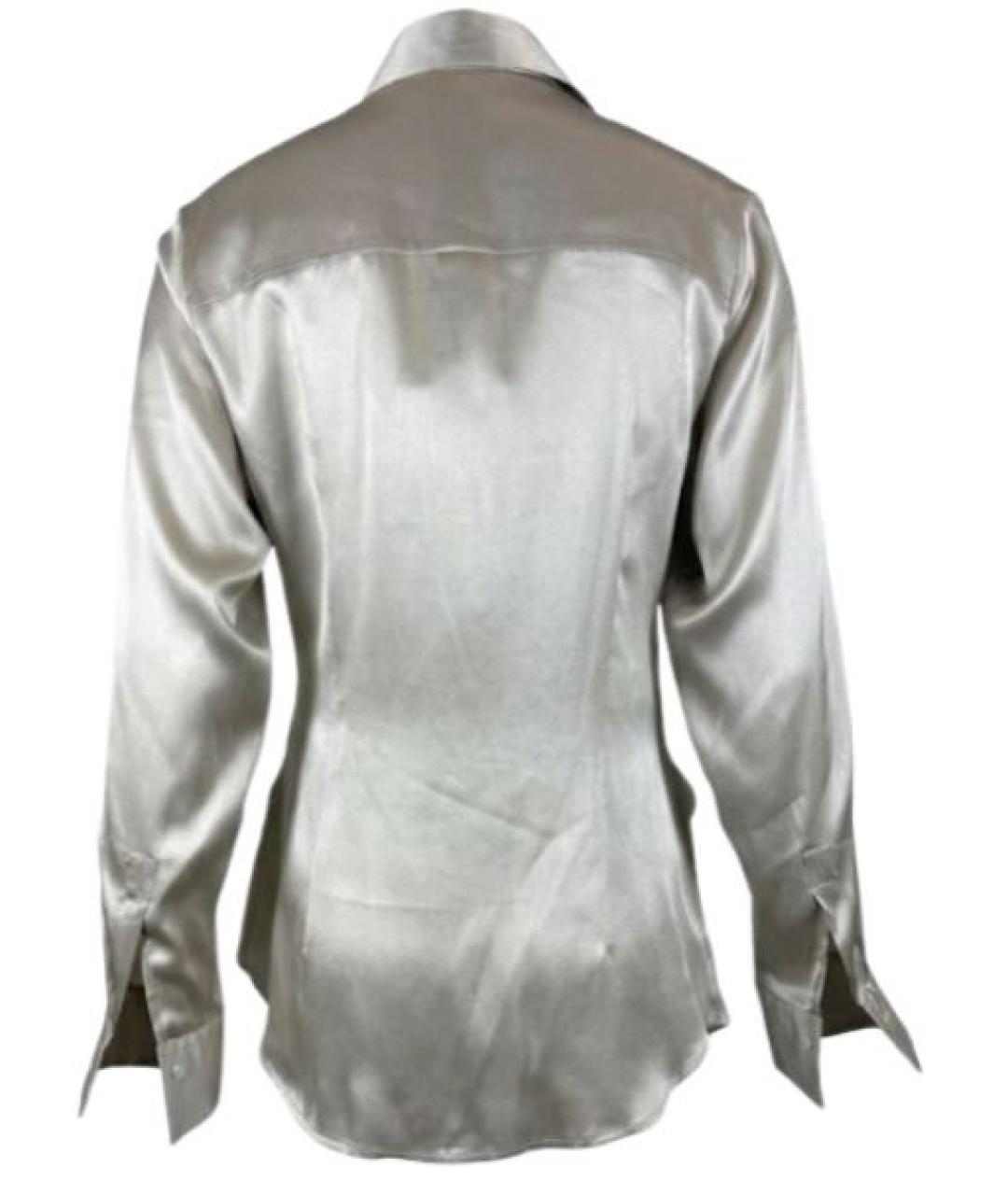 ANTONELLI FIRENZE Серебряная атласная рубашка, фото 2