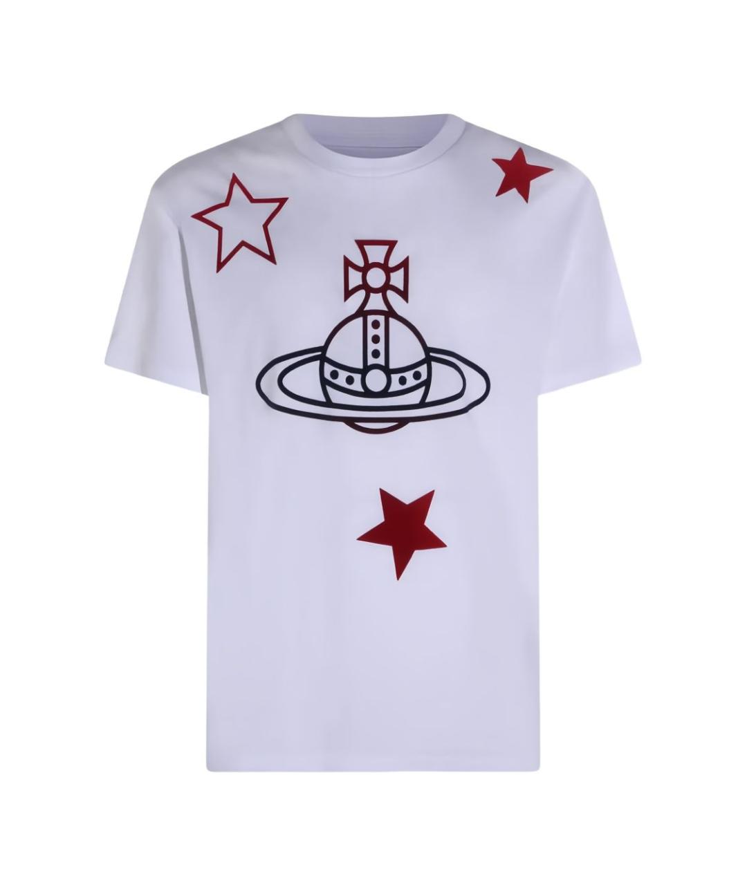 VIVIENNE WESTWOOD Белая хлопковая футболка, фото 4