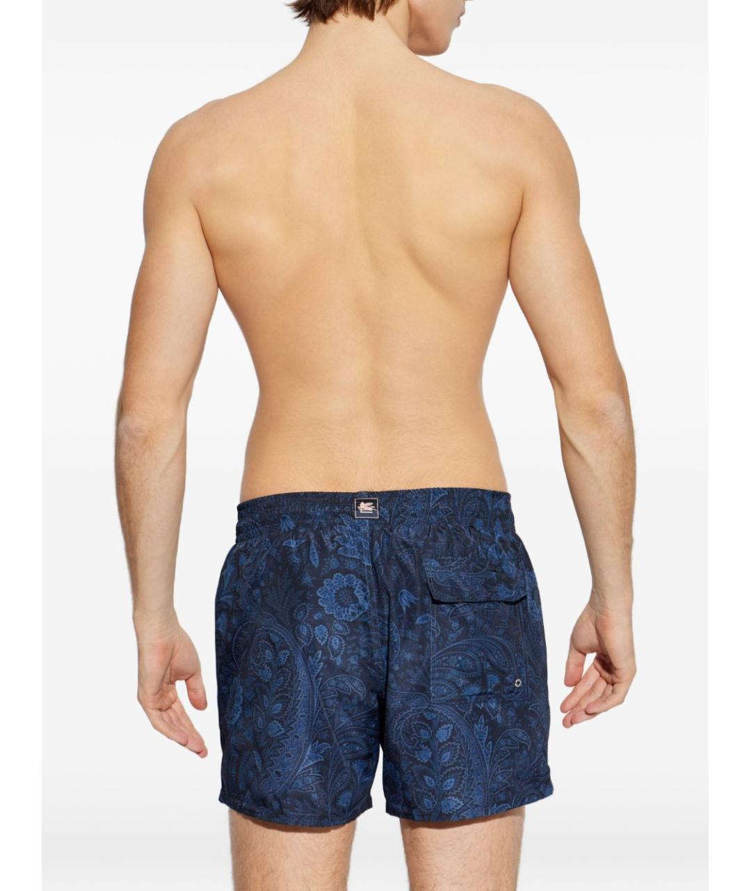 ETRO Синие полиамидовые шорты, фото 2