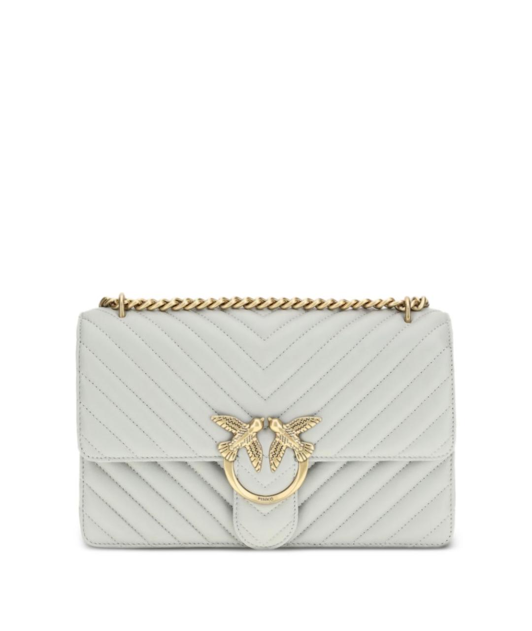 PINKO Голубая кожаная сумка через плечо, фото 1