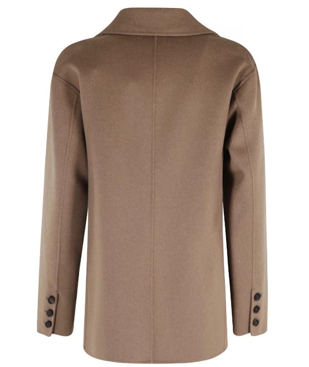 'S MAX MARA Бежевое шерстяное пальто, фото 3