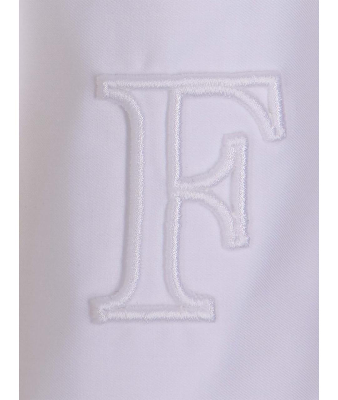 ELISABETTA FRANCHI Белая хлопковая рубашка, фото 3