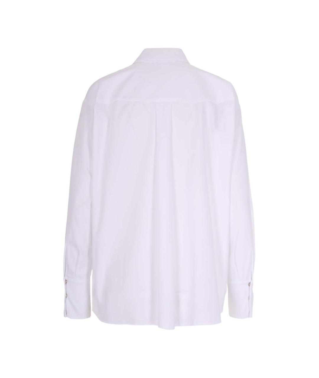 ELISABETTA FRANCHI Белая хлопковая рубашка, фото 2