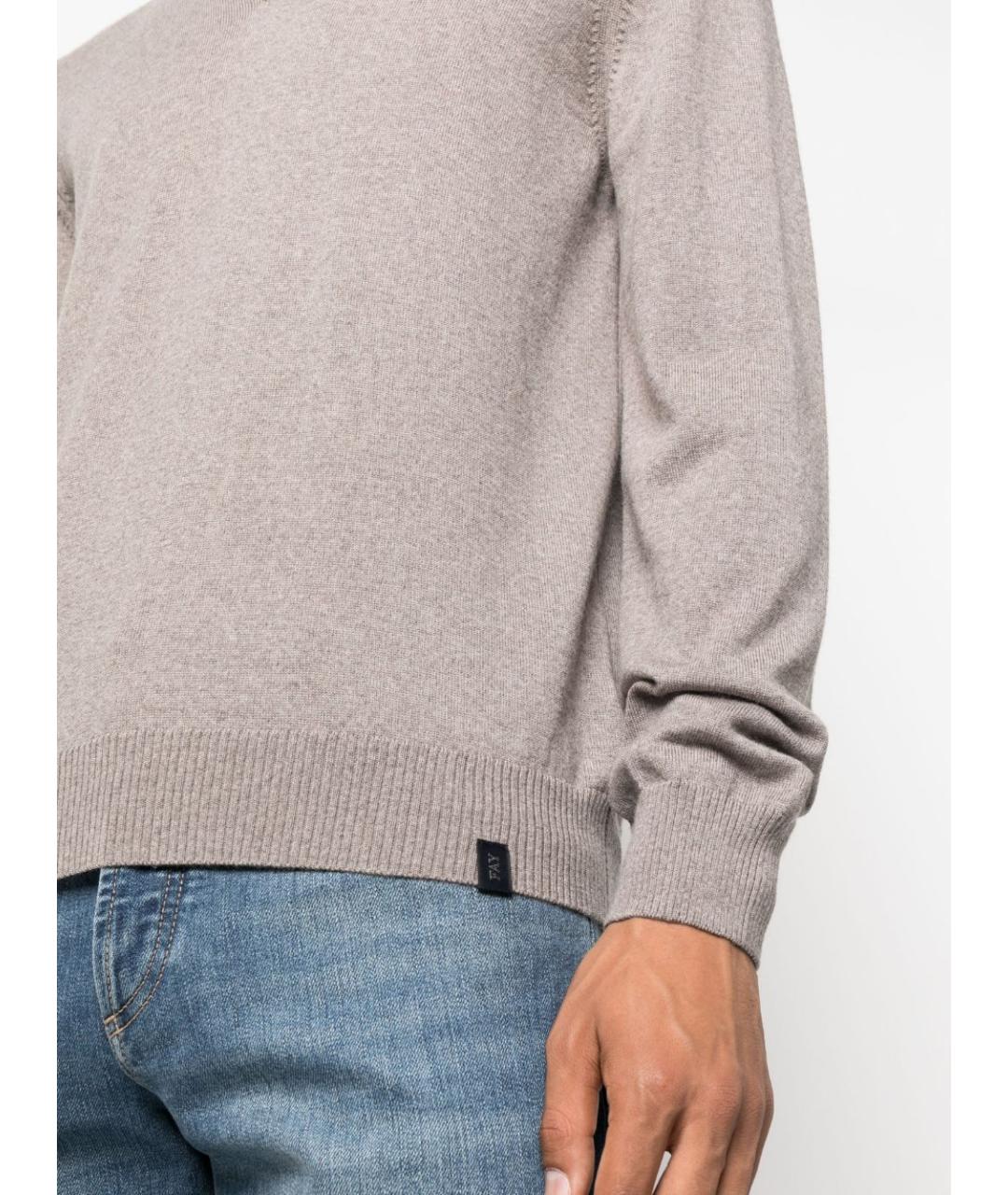 FAY Серый шерстяной джемпер / свитер, фото 3