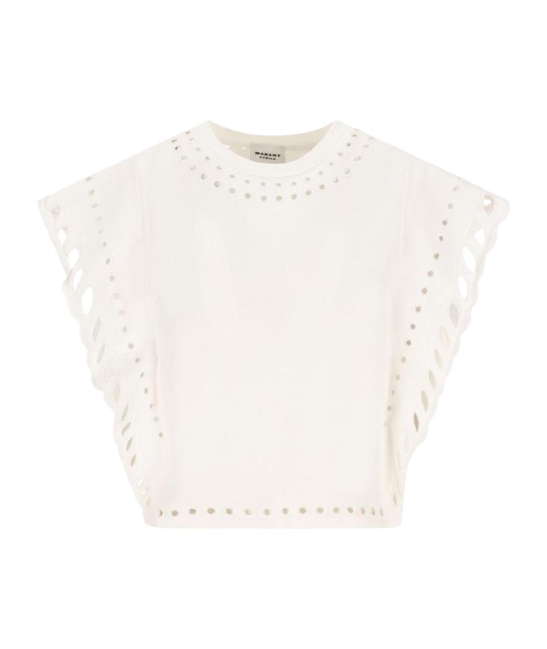 ISABEL MARANT Бежевая хлопковая майка, фото 1