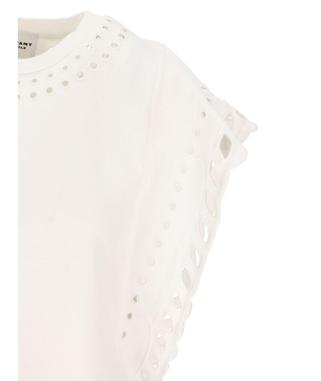 ISABEL MARANT Бежевая хлопковая майка, фото 4