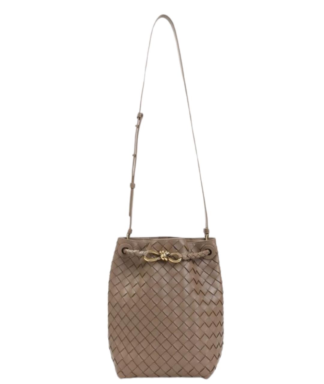 BOTTEGA VENETA Бежевая сумка с короткими ручками, фото 1