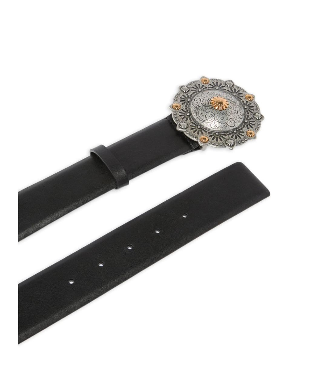 PINKO Черный кожаный ремень, фото 1