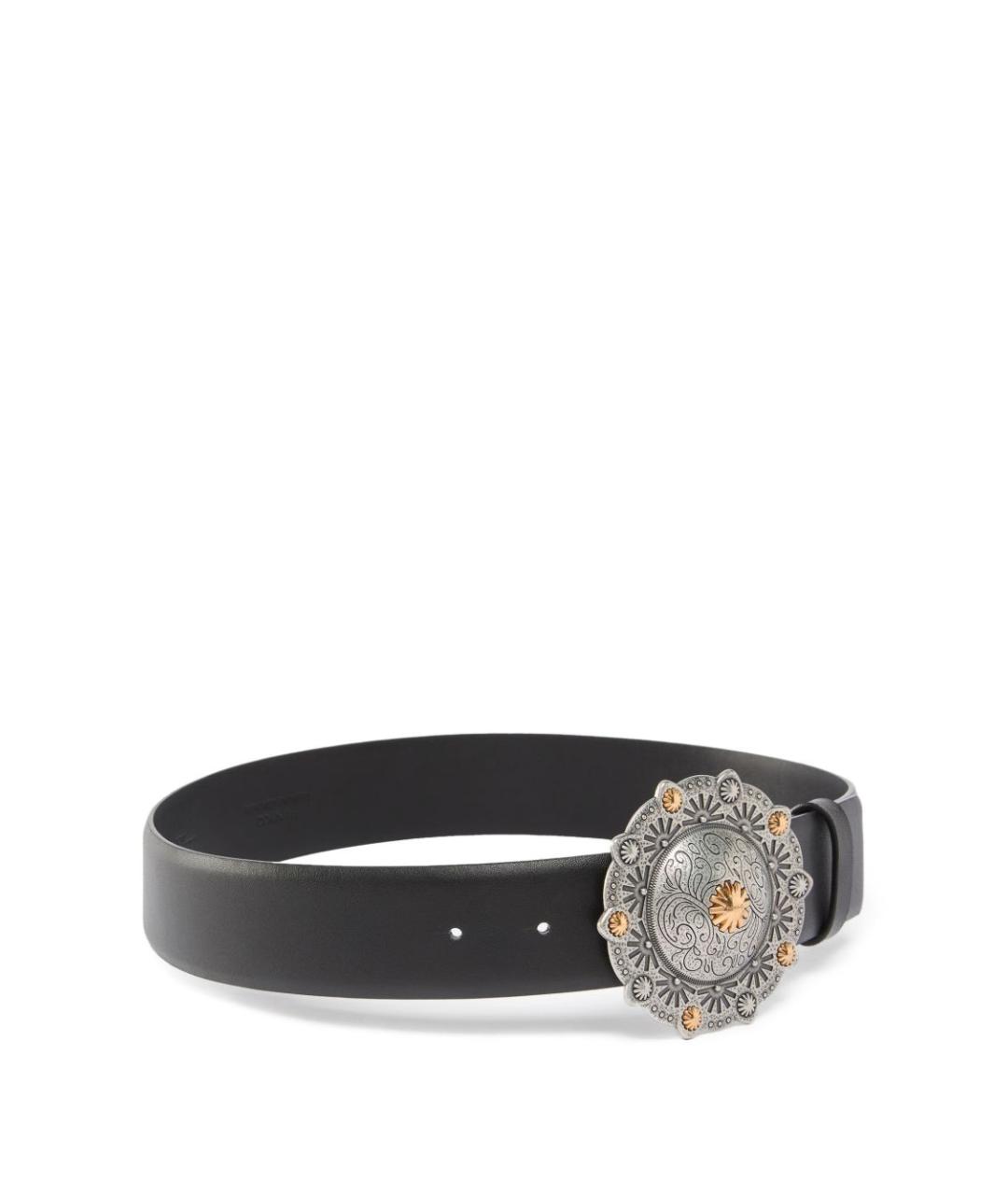 PINKO Черный кожаный ремень, фото 2