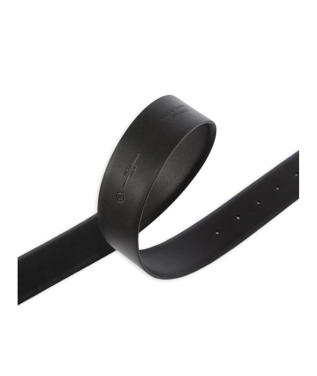 PINKO Черный кожаный ремень, фото 4