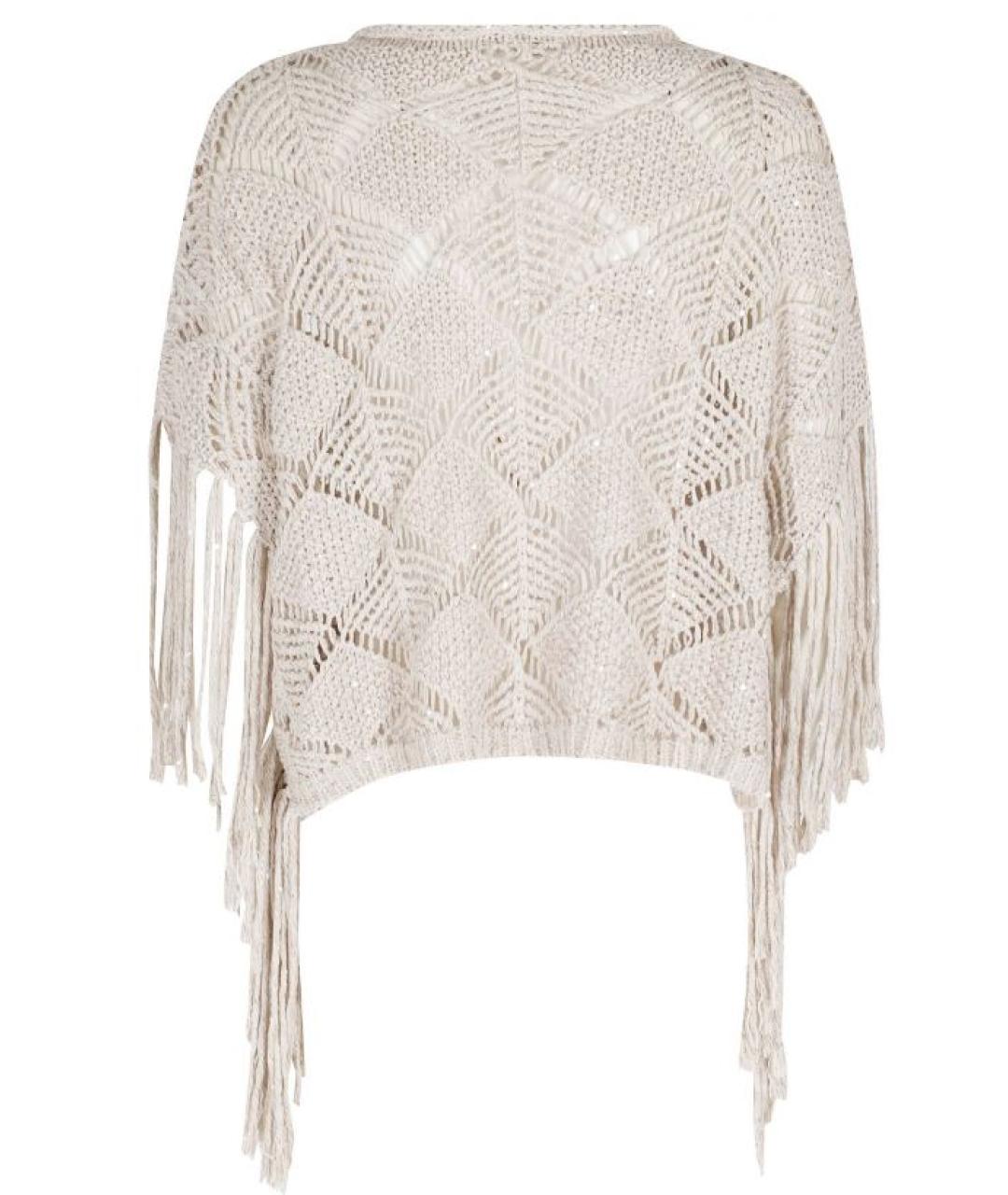 ANTONELLI FIRENZE Бежевый хлопковый джемпер / свитер, фото 2